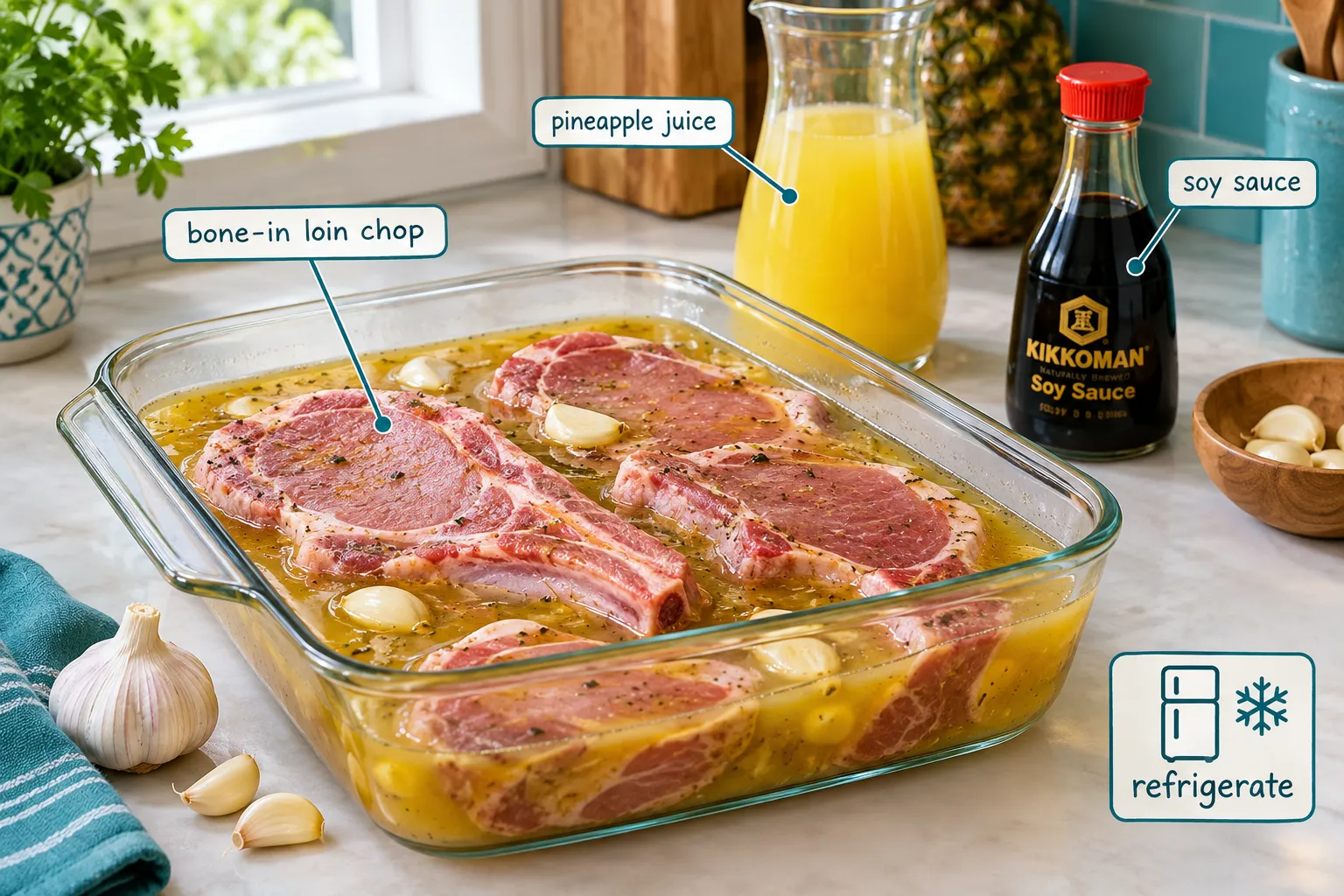What Are Marinated Pineapple Pork Chops?